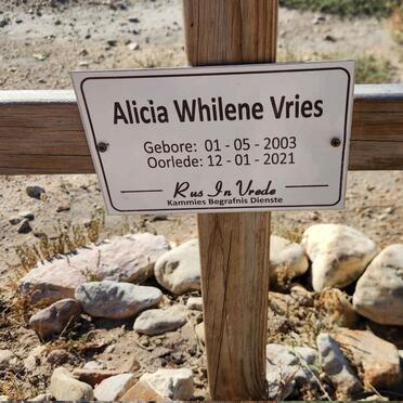 VRIES Alicia Whilene 2003-2021