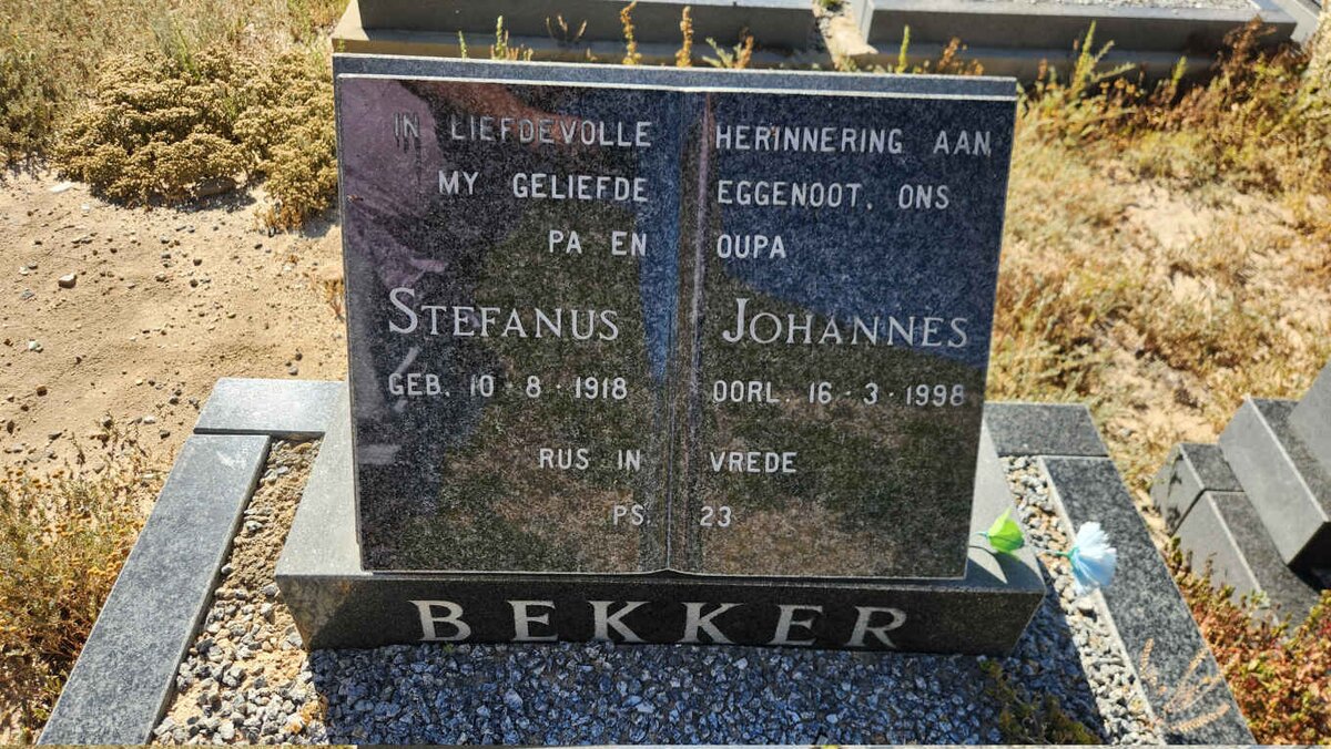 BEKKER Stefanus Johannes 1918-1998