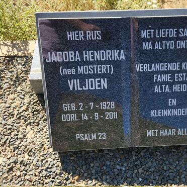 VILJOEN Jacoba Hendrika nee MOSTERT 1928-2011