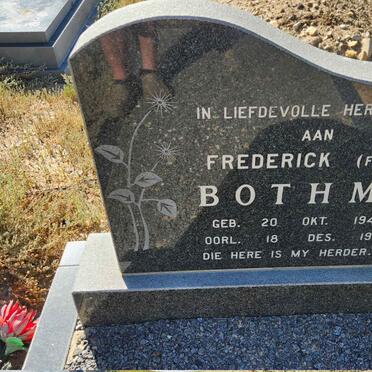 BOTHMA Frederick 1940-1997