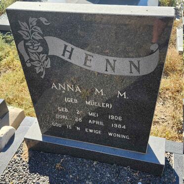 HENN Anna M. M. nee MÜLLER 1906-1984