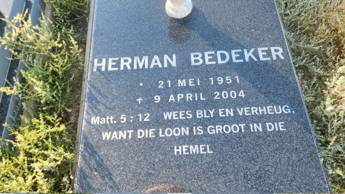 BEDEKER Herman 1951-2004
