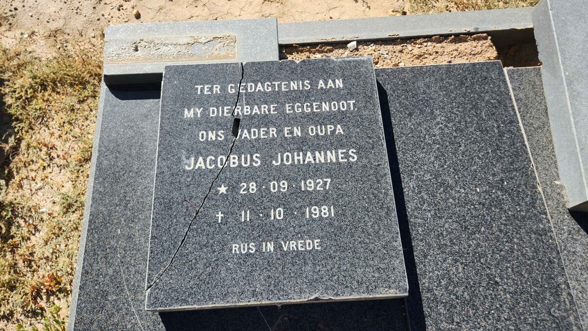 ? Jacobus Johannes 1927-1981