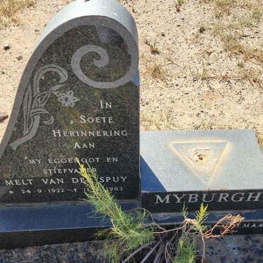 MYBURGH Melt van der Spuy 1922-1983