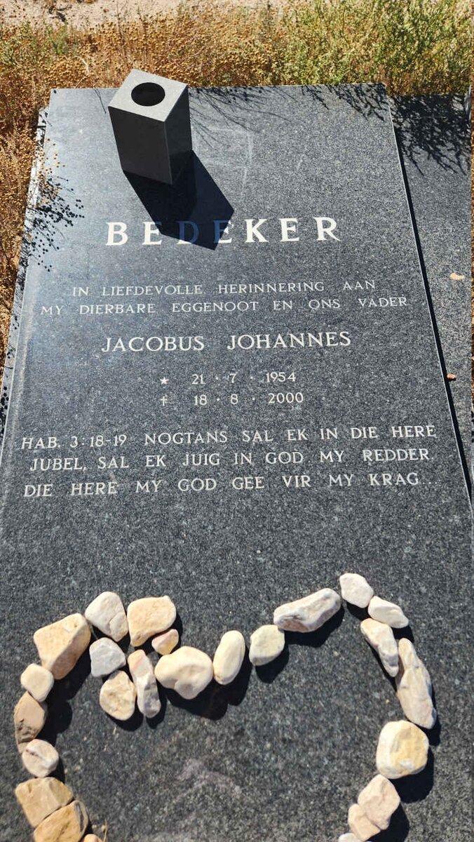 BEDEKER Jacobus Johannes 1954-2000