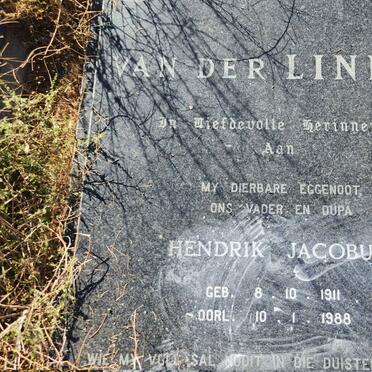 LINDEN Hendrik Jacobus, van der 1911-1988