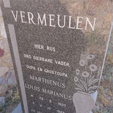 VERMEULEN Marthenus Louis Marianus 1907-1988