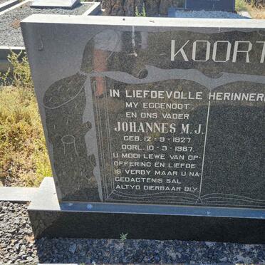 KOORTS Johannes M.J. 1927-1987
