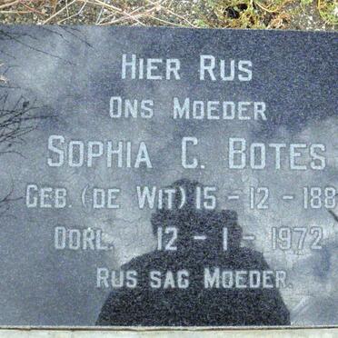 BOTES Sophia C. nee DE WIT 1888-1972