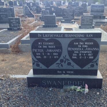 SWANEPOEL Pieter Johannes 1903-1971 &amp; Hendrieka Johanna STRUMPHER 1907-1988