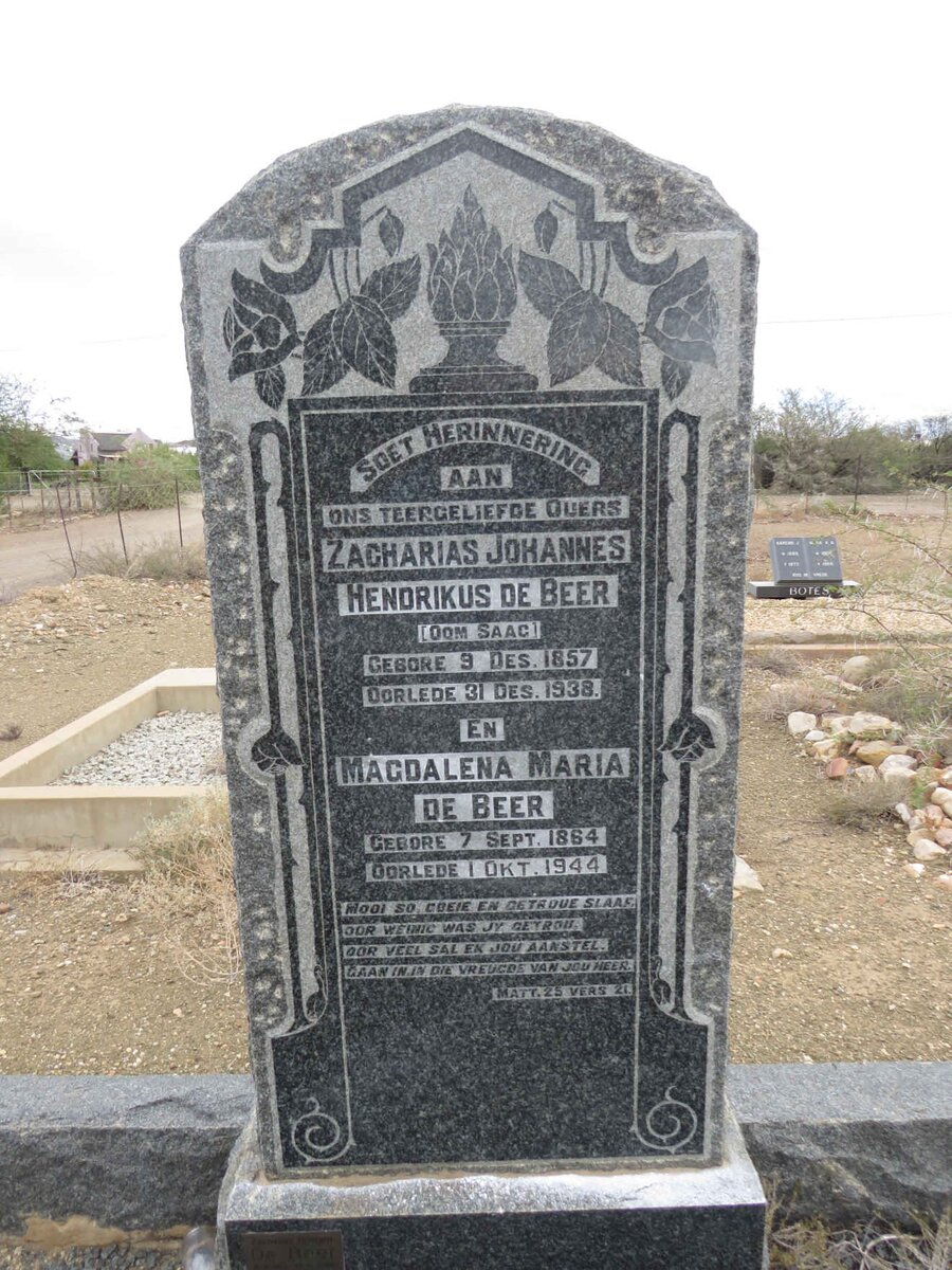 BEER Zacharias Johannes Hendrikus, de 1857-1938 &amp; Magdalena 1864-1944
