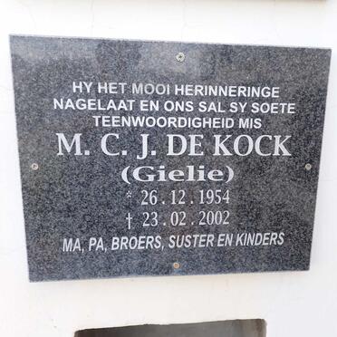 KOCK M.C.J., de 1954-2002