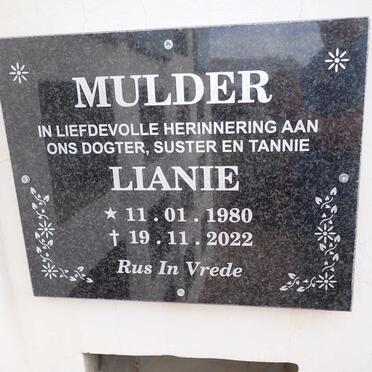 MULDER Lianie 1980-2022