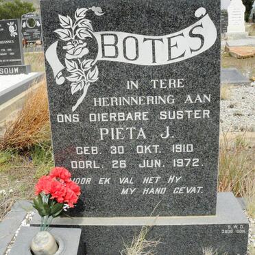 BOTES Pieta J. 1910-1972