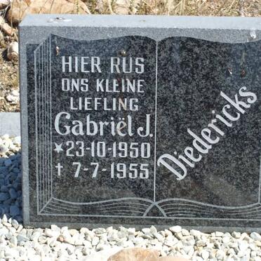DIEDERICKS Gabriel J. 1950-1955