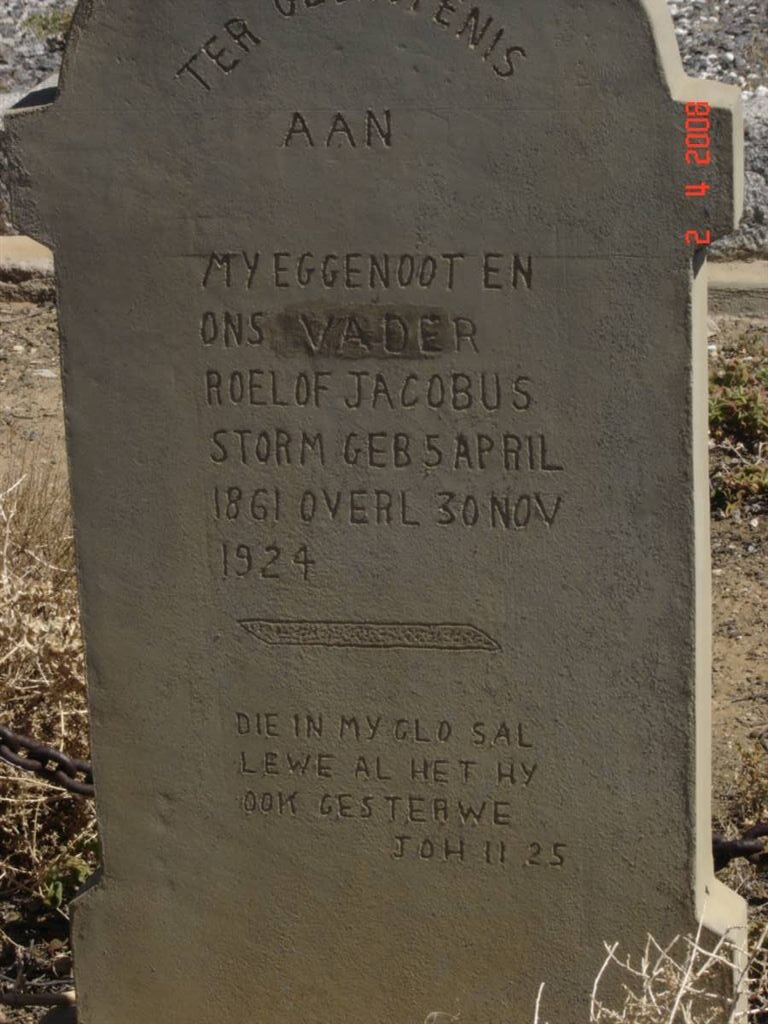 STORM Roelof Jacobus 1861-1924