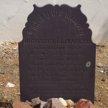 VILLIERS Dorothea Elizabeth, de -1878