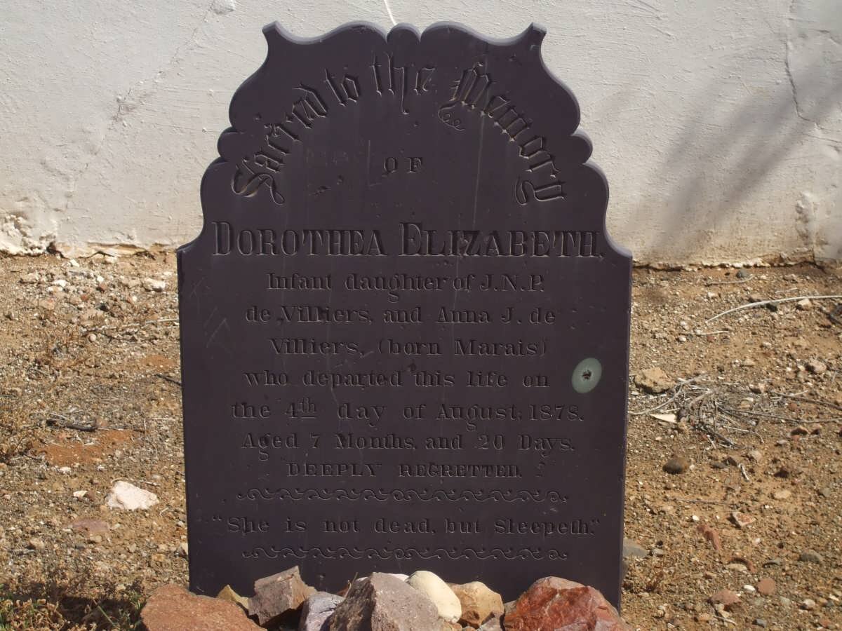 VILLIERS Dorothea Elizabeth, de -1878