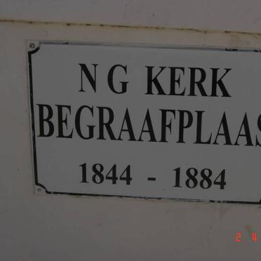 1. Prins Albert N.G. Kerk Cemetery 1844-1884