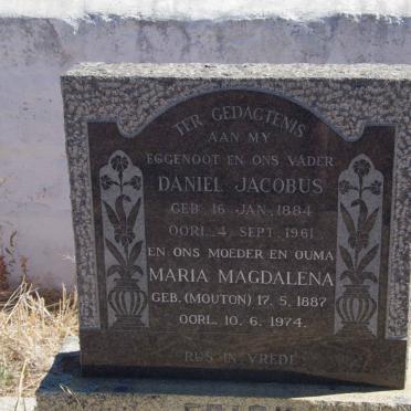 FRICK Daniel Jacobus 1884-1961 &amp; Maria Magdalena MOUTON 1887-1974