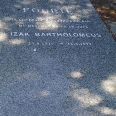 FOURIE Izak Bartholomeus 1919-1999