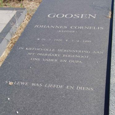 GOOSEN Johannes Cornelis 1926-1999