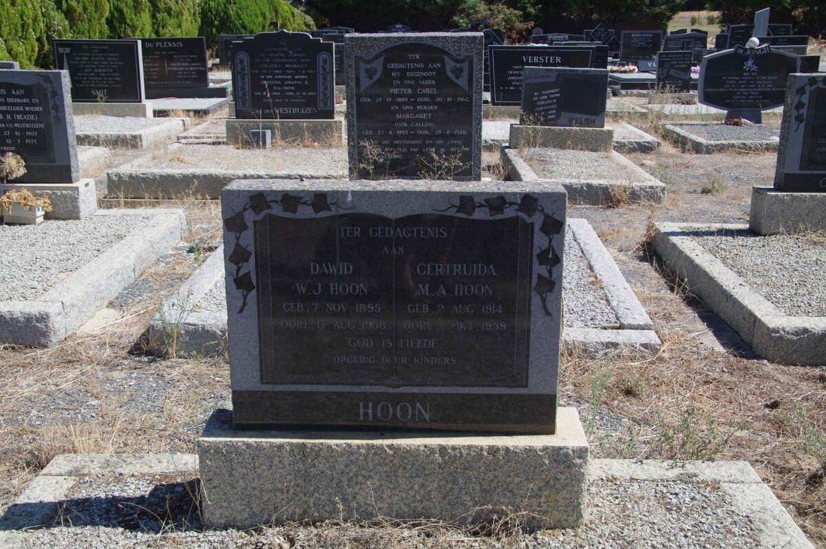 HOON David W.J. &amp; Gertuida M.A. 