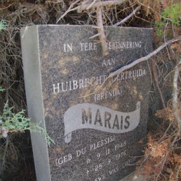 MARAIS Huibrecht Gertruida nee du PLESSIS 1948-1976