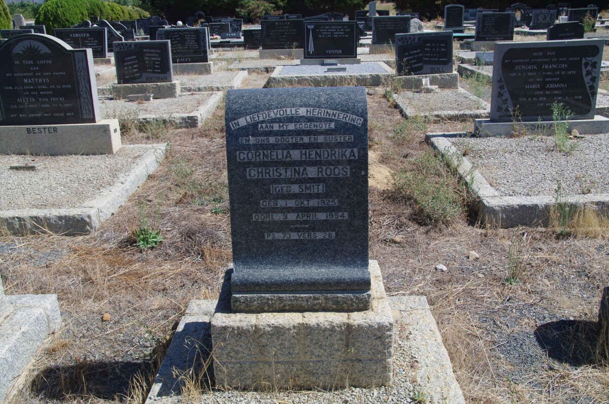 ROOS Cornelia Hendrika Christina nee SMIT 1925-1954