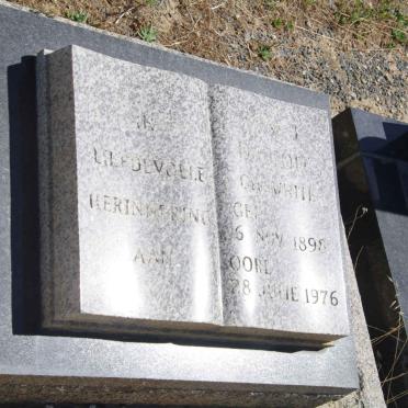 TOIT ?, du nee WHITE 1898-1976