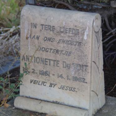 TOIT Antionette, du 1961-1962