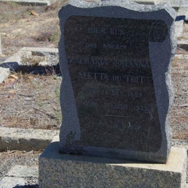 TOIT Zacharia Johanna Aletta, du 1857-1933