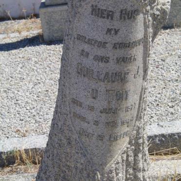 TOIT Guillaume J., du 1877-1944