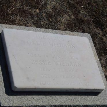 WIEHAHN Okkie 1904-1904 :: WIEHAHN Bessie 1914-1914