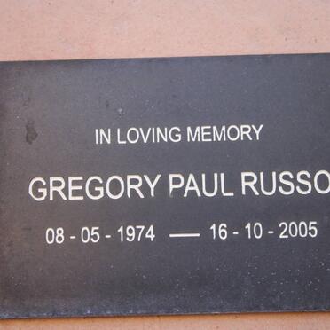 RUSSO Gregory Paul 1974-2005