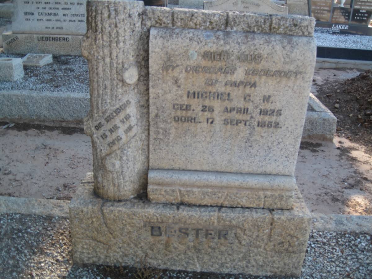 BESTER Michiel G.N. 1925-1952