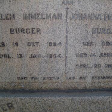 BURGER Willem Immelman 1884-1964 &amp; Johanna Petronella CROESER 1879-1951