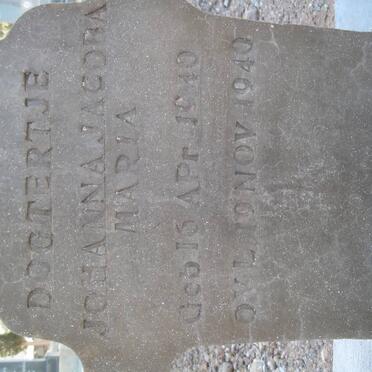 MOSTERT Johanna Jacoba Maria 1940-1940