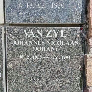 ZYL Johannes Nicolaas, van 1955-1994