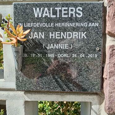 WALTERS Jan Hendrik 1945-2019