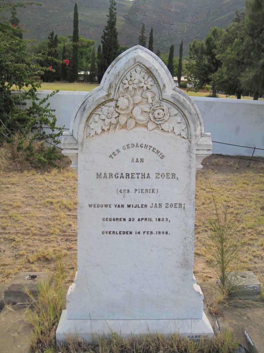 ZOER Margaretha nee PIERIK 1823-1898