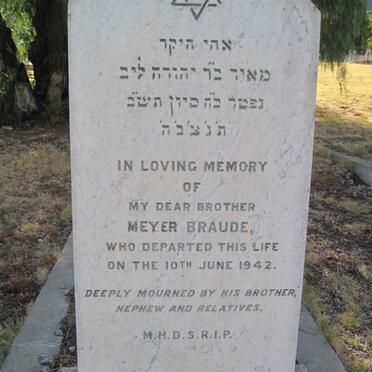 BRAUDE Meyer -1942