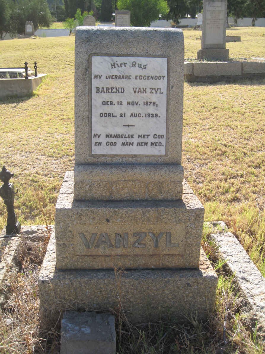 ZYL Barend, van 1879-1929