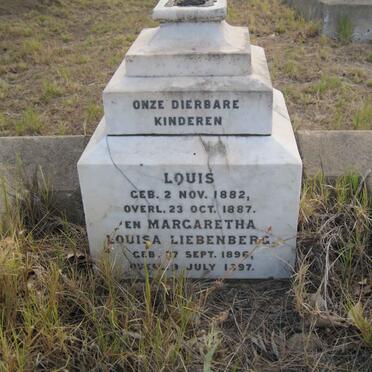 LIEBENBERG Louis 1882-1887 :: LIEBENBERG Margaretha Louisa 1896-1897