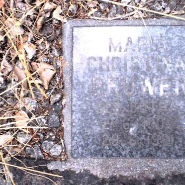 BRUWER Maria Christina nee BOTHA 1903-1991