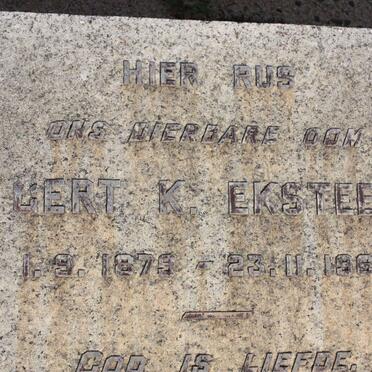 EKSTEEN Gert. K. 1879-1964