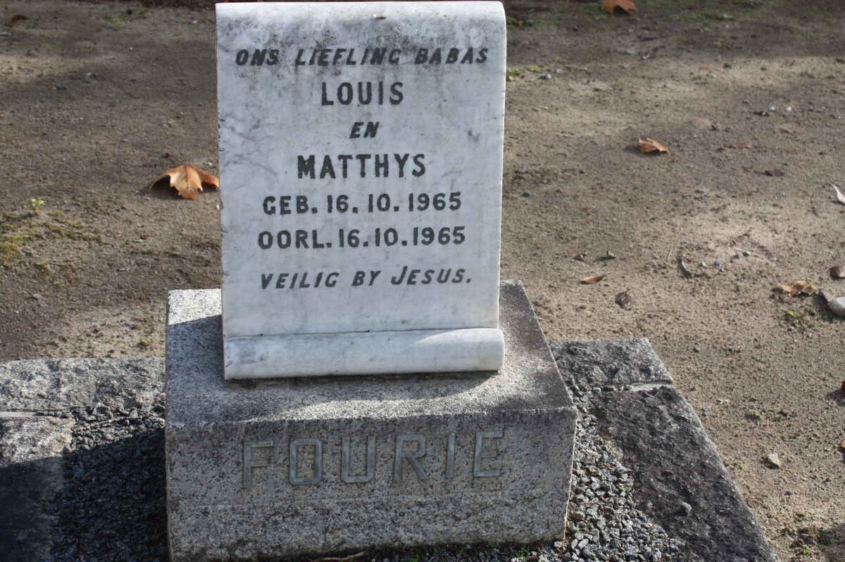 FOURIE Louis 1965-1965 :: FOURIE Matthys 1965-1965