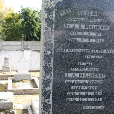 MALHERBE J.A. 1864-1939 &amp; Eliza  1871-1936  