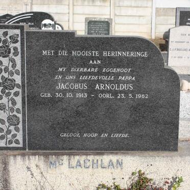 Mc LACHLAN Jacobus Arnoldus 1913-1962