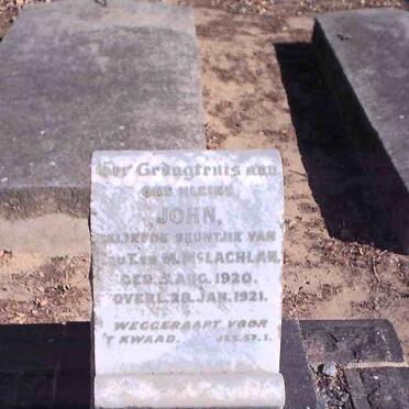 McLACHLAN John 1920-1921